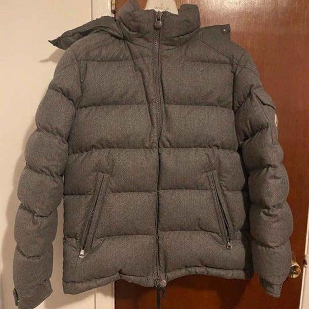 Moncler Montgenevre giubbotto wool duck-down puffer jacket